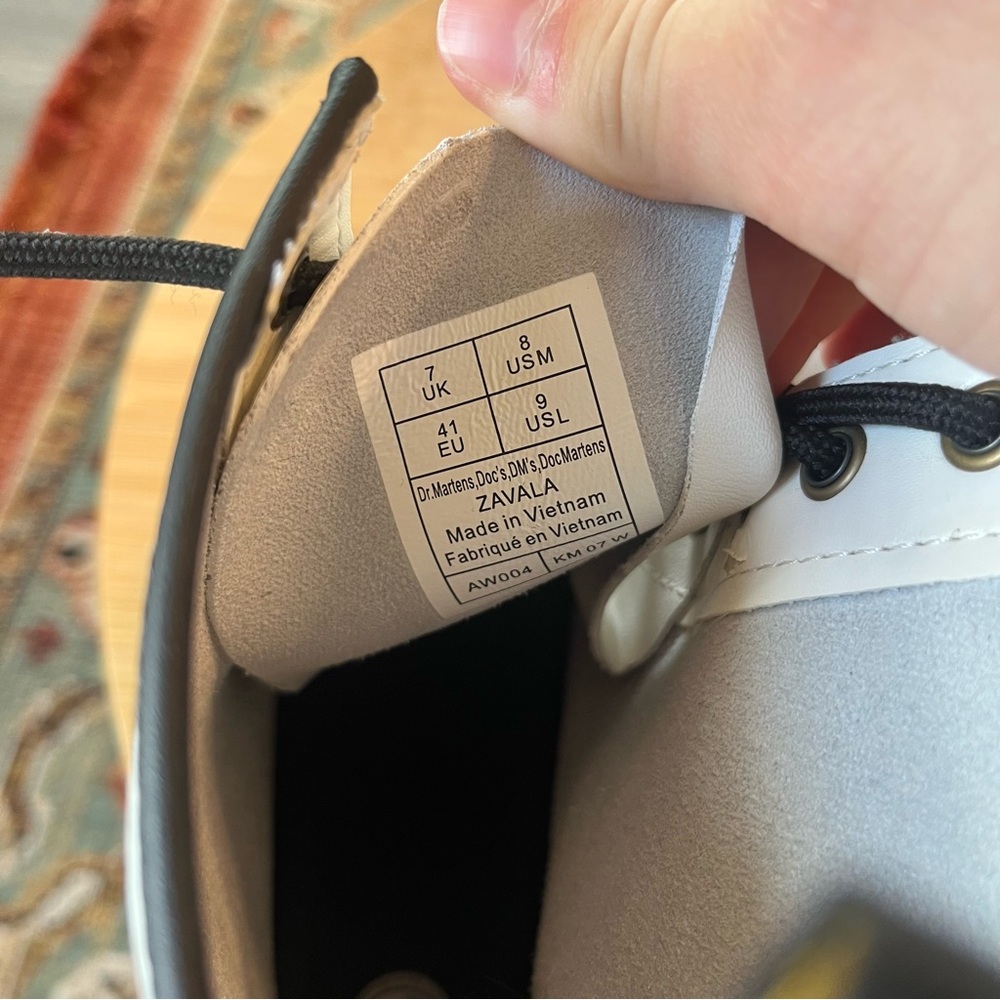 Dr. Martens Zavala White Combat Boots - Picture 5 of 5